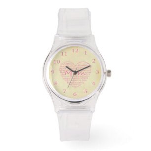 Reloj De Pulsera Definición De Un Esbozo De Corazón Madre