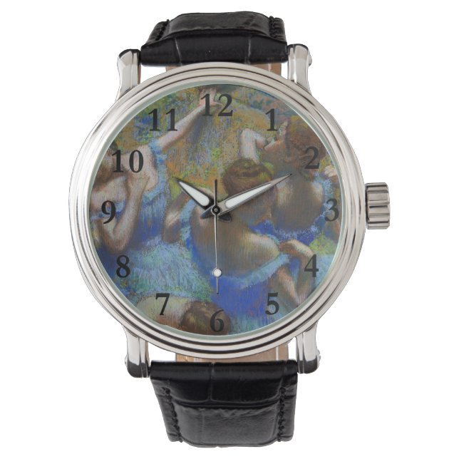 Reloj De Pulsera Degas Blue Dancers Pastel Fine Art Masterpiece (Anverso)