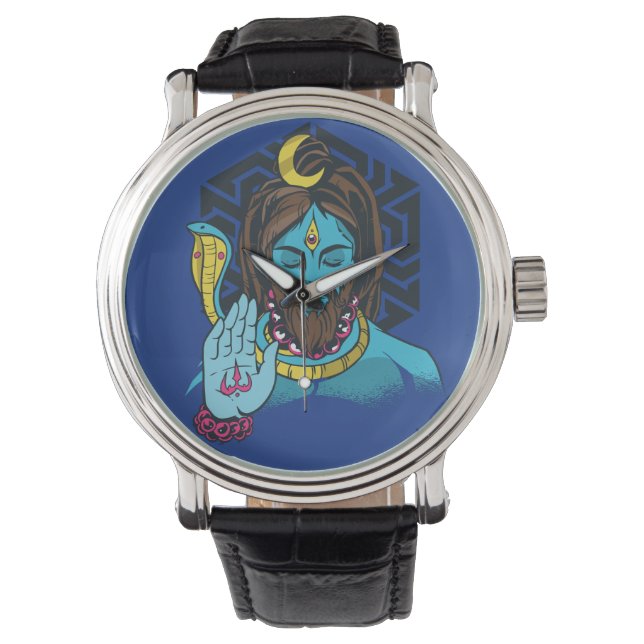 Reloj De Pulsera Deidad hindú de Shiva (Anverso)
