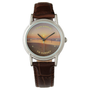 Reloj De Pulsera Del amanecer al atardecer