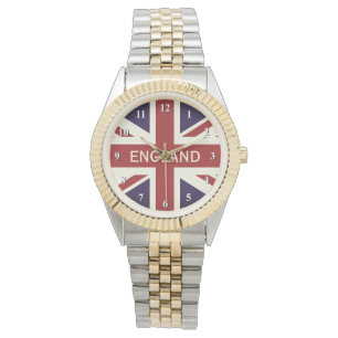 Reloj de pulsera del personalizado de la bandera b