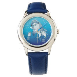 RELOJ DE PULSERA DELFÍN. ILUSTRACION CUTE DOLPHINS