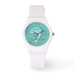 Reloj De Pulsera Delfines Azules Saltan Thunder_Cove