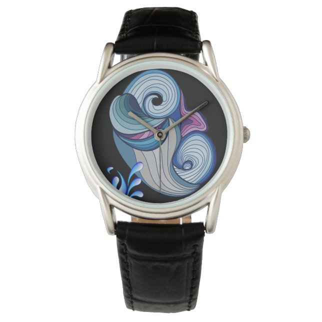 Reloj De Pulsera Delfines bebés (Anverso)