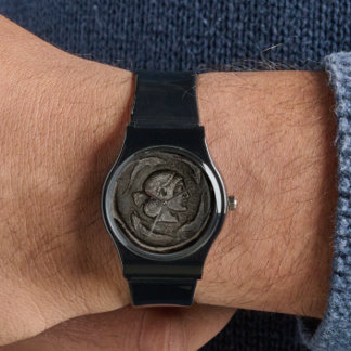 Reloj De Pulsera Delfines de la antigua moneda romana