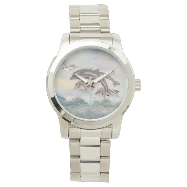 Reloj De Pulsera Delfines en juego (Anverso)
