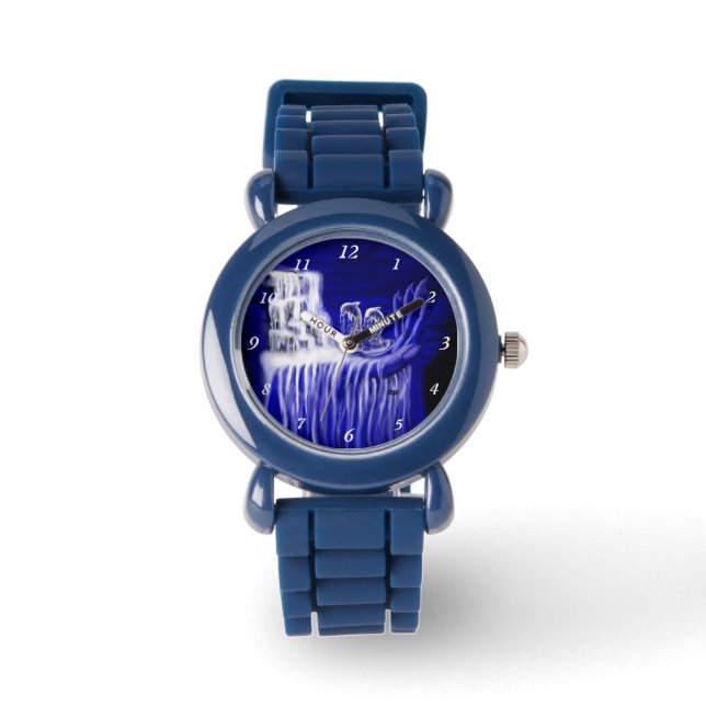 Reloj De Pulsera Delfines , Mano de los tiempos (Anverso)