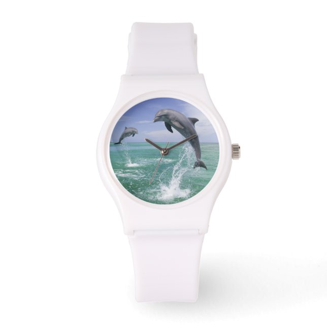 Reloj De Pulsera Delfines mulares Tursiops truncatus (Anverso)