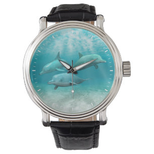 Reloj De Pulsera Delfines Nadadores