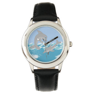 Reloj De Pulsera Delfines nadando en el océano