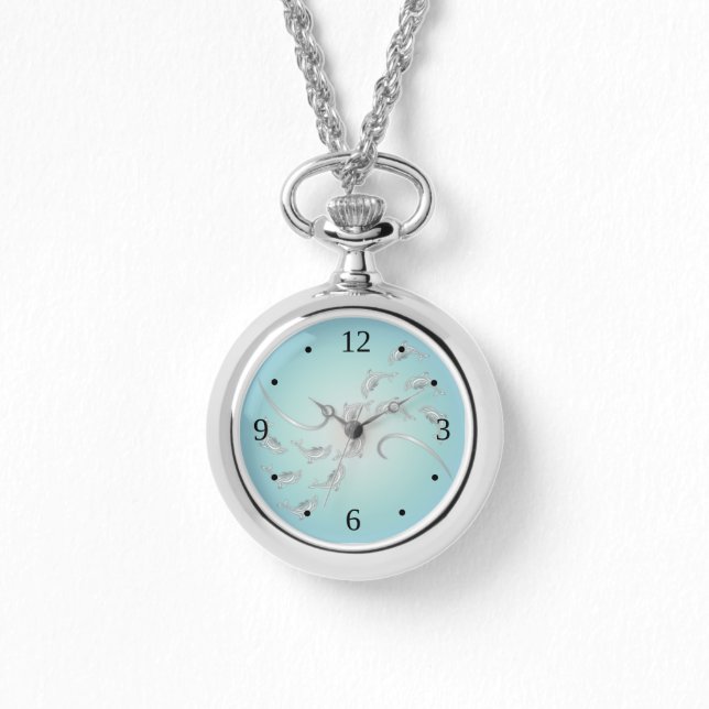 Reloj De Pulsera Delfines plateados Wave Beachstyle (Anverso)