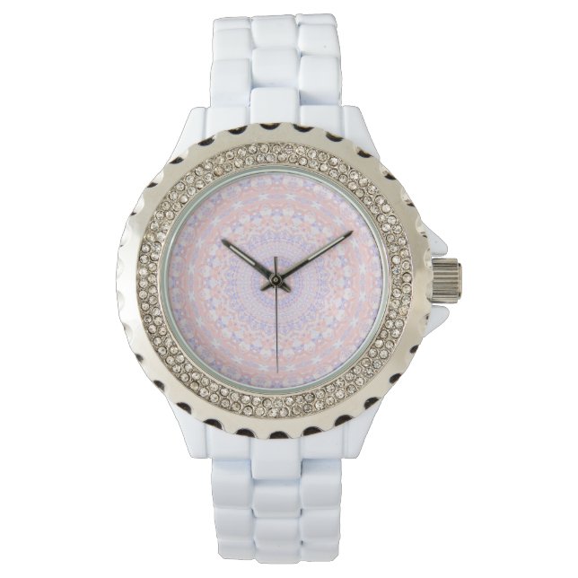 Reloj De Pulsera Delicado Bonito Intrincado Pastel Resumen Mandala (Anverso)