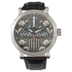 Reloj De Pulsera Delicado primer aniversario Floral Keepsake