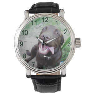 Reloj De Pulsera Delicias Goofy: Cachorros de chocolate marrón,