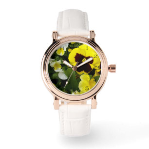 Reloj De Pulsera Delicias majestuosas de pensamientos amarillos,