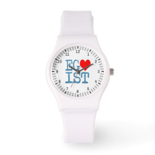 Reloj De Pulsera Denim Egoist Red Heart