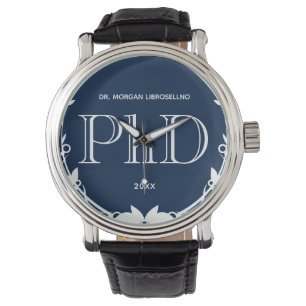 Reloj De Pulsera Denominación: Graduación azul de doctorado