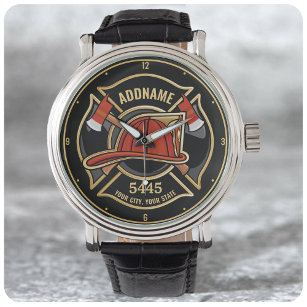 Reloj De Pulsera Departamento de bomberos y bomberos personalizados