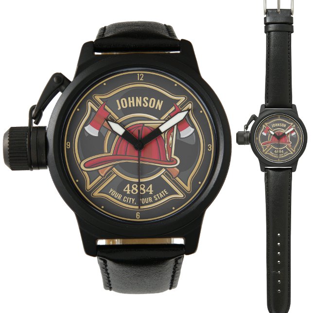 Reloj De Pulsera Departamento de bomberos y bomberos personalizados (Subido por el creador)