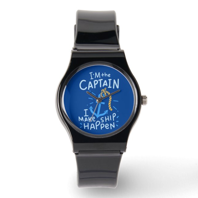 Reloj De Pulsera Deporte acuático - Soy el capitán (Anverso)