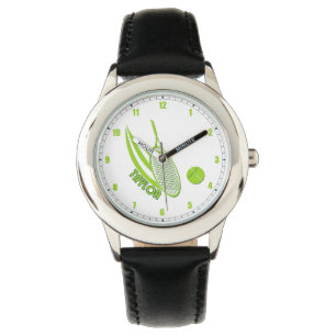 Reloj De Pulsera Deporte infantil personalizado con nombre de tenis