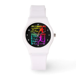Reloj De Pulsera Deportes de Softbol Términos de la tipografía Arco
