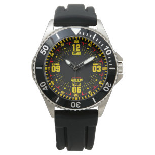 Reloj De Pulsera Deportes militares estilo táctico moderno amarillo
