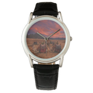 Reloj De Pulsera Deserts   Camels Sinai Mountains Egypt