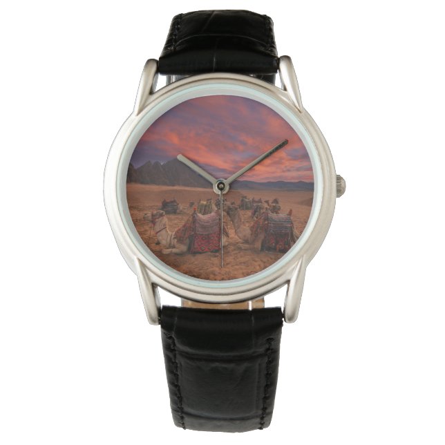 Reloj De Pulsera Deserts | Camels Sinai Mountains Egypt (Anverso)