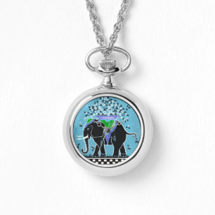 Reloj De Pulsera Desfile de elefantes en Aqua