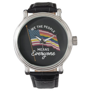 Reloj De Pulsera Desfile del Orgullo LGBT Nosotros el Pueblo Signif