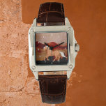 Reloj De Pulsera Desierto salvaje caballo Mustang con plumas<br><div class="desc">Este hermoso reloj con temática de caballo presenta un poni salvaje de mustang con hermosas plumas en su mané. Este caballo está atravesando un hermoso paisaje desértico. Si necesita ayuda con su personalización o elementos personalizados adicionales,  no dude en ponerse en contacto conmigo usando el botón de mensaje.</div>