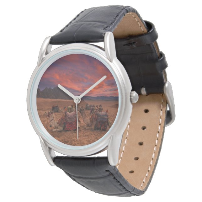 Reloj De Pulsera Desiertos | Camels Sinai Mountains Egipto (Angular)