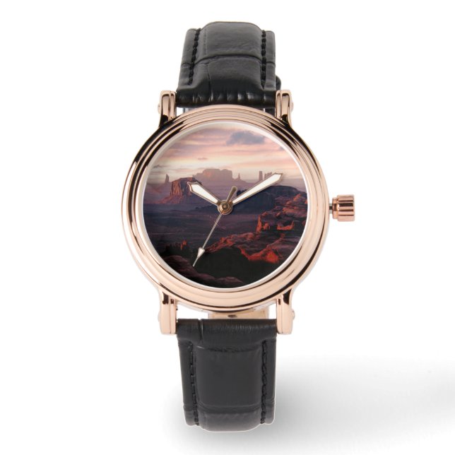 Reloj De Pulsera Desiertos | Monument Valley Utah-Ariziona (Anverso)