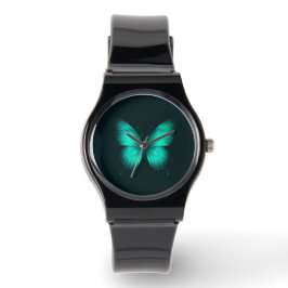 RELOJ DE PULSERA DESIGN DE RELÓGIO FEMININO BORBOLETA VERDES