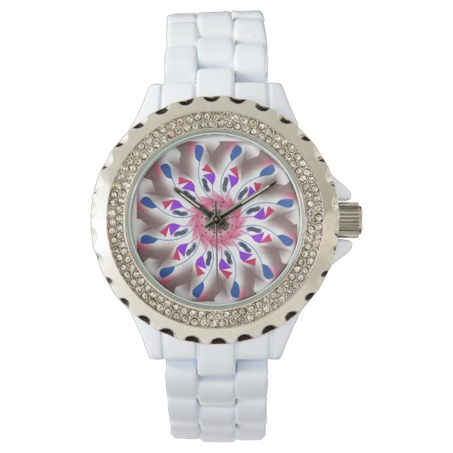 Reloj De Pulsera Deslumbramiento floral simple (Anverso)