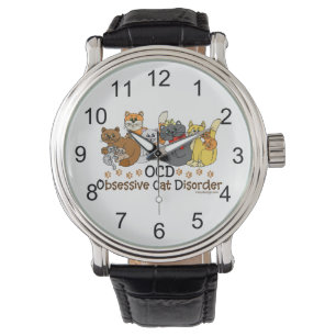 Reloj De Pulsera Desorden obsesivo del gato de OCD