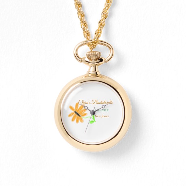 Reloj De Pulsera Despedida de soltera agregar nombre fecha lugar gi (Anverso)