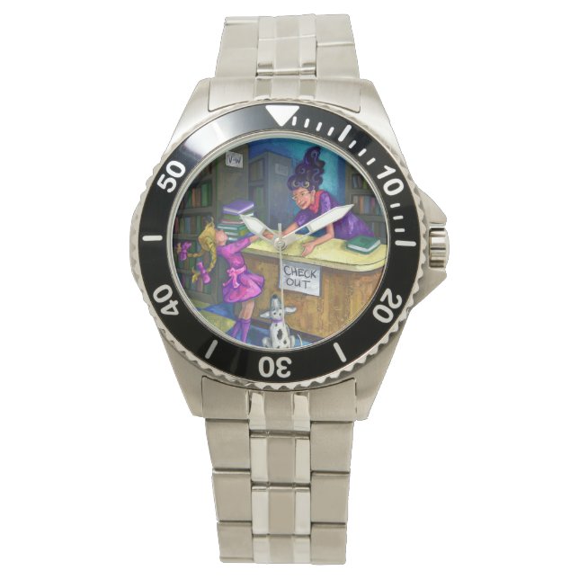 Reloj De Pulsera Desproteger biblioteca (Anverso)