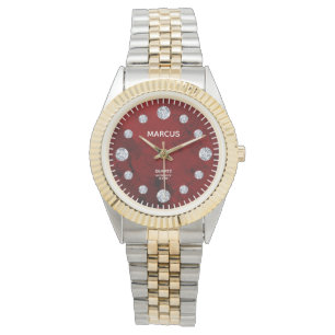 Reloj De Pulsera Destitución de nombre personalizado de marcado de