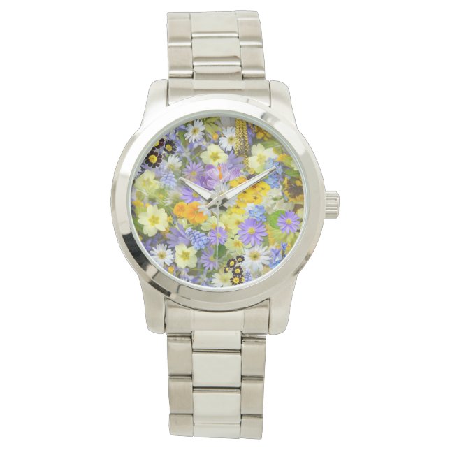 Reloj De Pulsera Destrucción de Flor de Primavera (Anverso)