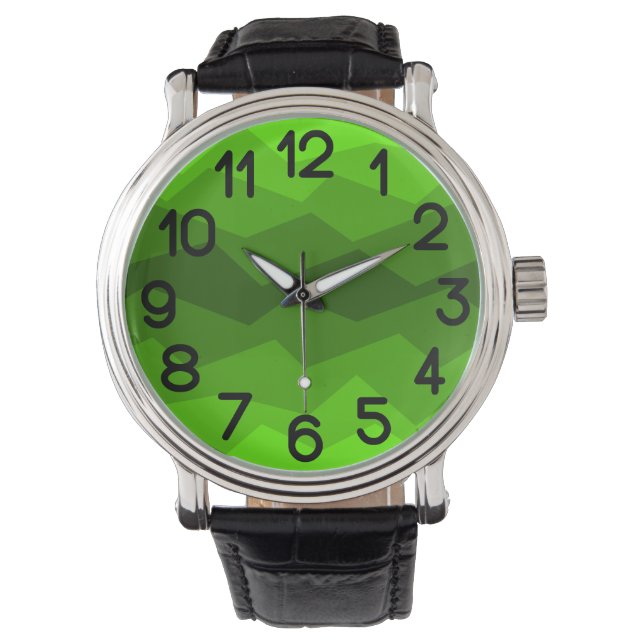 Reloj De Pulsera Desvanecimiento verde (Anverso)