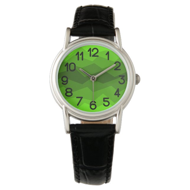Reloj De Pulsera Desvanecimiento verde (Anverso)