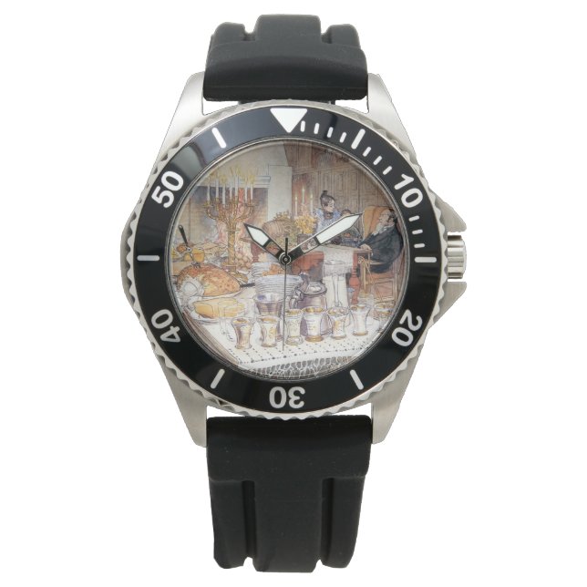 Reloj De Pulsera Detalle de la víspera de Navidades (Navidad tradic (Anverso)