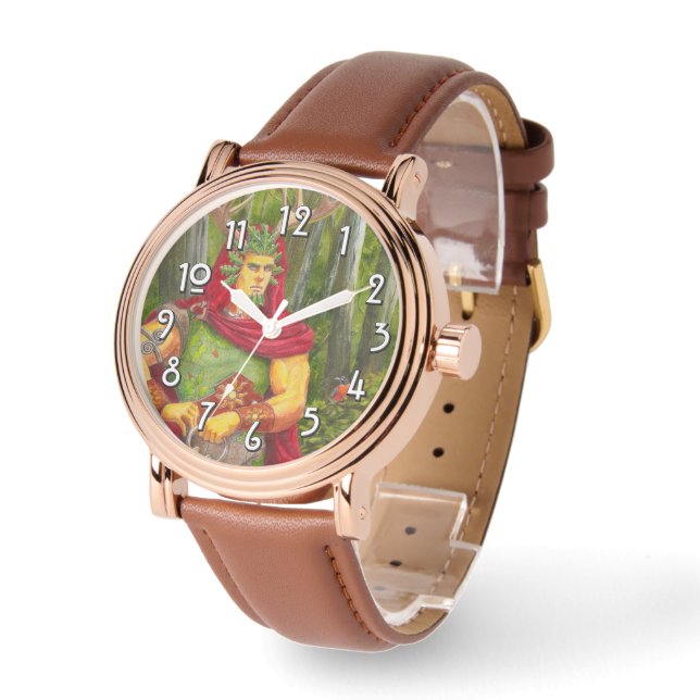 Reloj De Pulsera Detalle del Rey del Roble Celta (Ángulo)