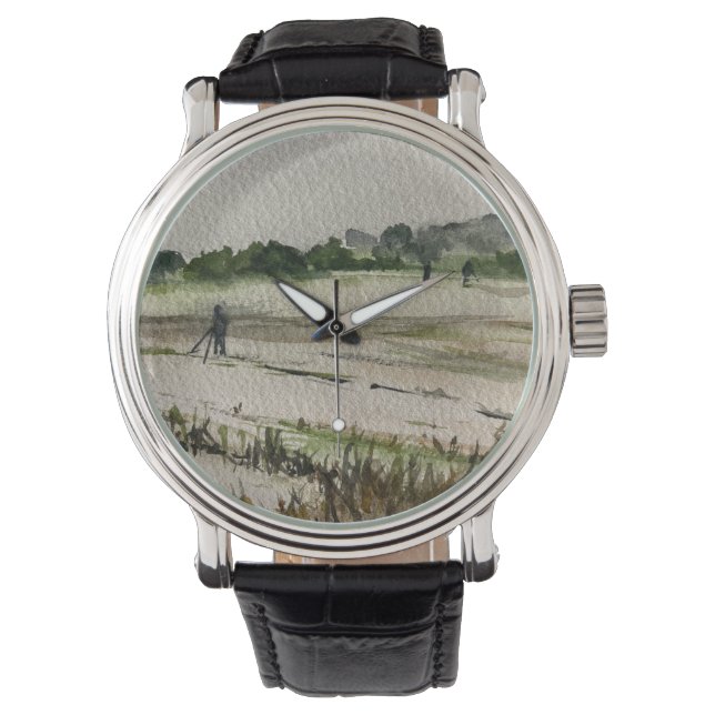 Reloj De Pulsera Detección metalizado En Los Campos (Anverso)