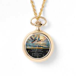 Reloj De Pulsera Deuteronomio Cruz de fe cristiana con patos