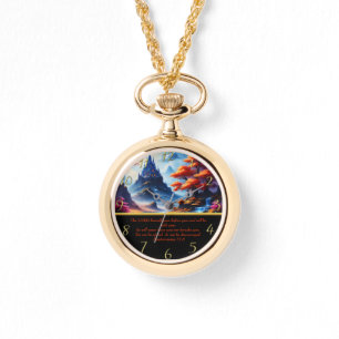 Reloj De Pulsera Deuteronomy 31:8 lago de montaña 
