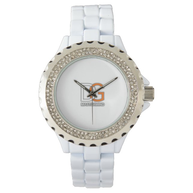 Reloj De Pulsera DG Mastermind White Diamante de imitación Watch (Anverso)