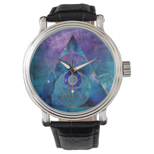 Reloj De Pulsera Dharma Sagrada Geometría Triángulo de Galaxia